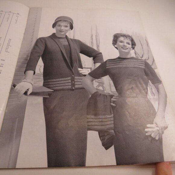 Fleisher's Hand Knitting Fashion Magazine Vol 103..1958 with real patterns - Picture 7 of 16